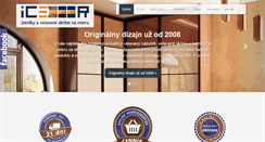 Desktop Screenshot of icedoor.sk